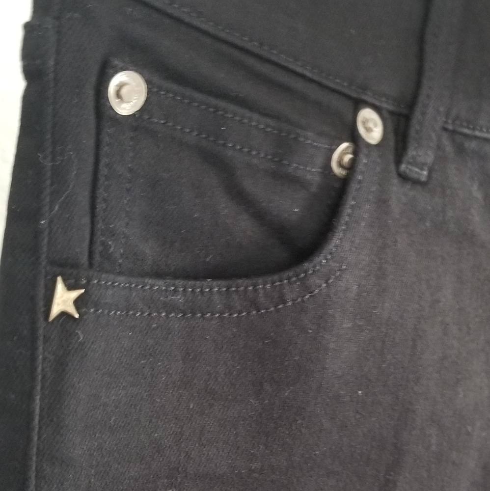 Golden Goose Skinny High Rise Jeans Size 28 Black - Picture 4 of 10